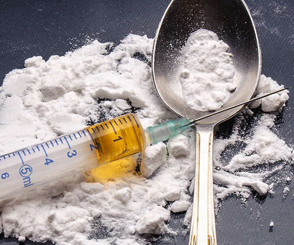 heroin syringe